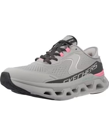 SKECHERS SLIP-INS GLIDE-STEP ALTUS SNEAKER GRAU ROSA DAMEN GYPK