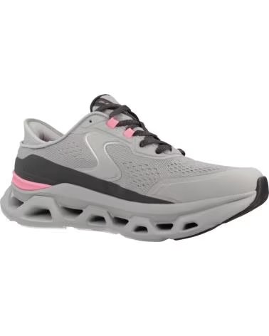 SKECHERS SLIP-INS GLIDE-STEP ALTUS SNEAKER GRAU ROSA DAMEN GYPK