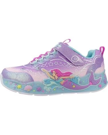 TÊNIS SKECHERS LIGHTS MERMAID DREAMS COM LUZES LAVAN-MUL LVMT