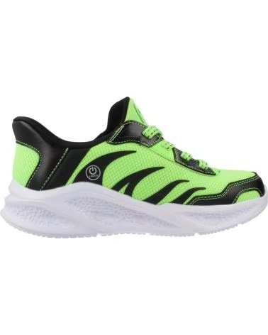 SKECHERS ZAPATILLAS NINO MODELO METEOR-LIGHTS COLOR VERDE LMBK
