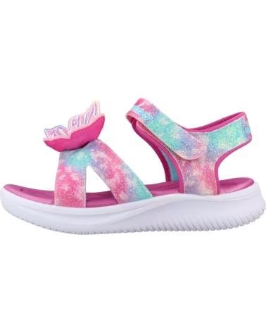 SKECHERS SANDALIAS 303109L-PKMT EN ROSA PARA NINOS UNISEX PINK SPARKLE SYNTHETIC-MULTI TRIM