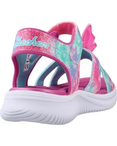 SKECHERS SANDALIAS 303109L-PKMT EN ROSA PARA NINOS UNISEX PINK SPARKLE SYNTHETIC-MULTI TRIM