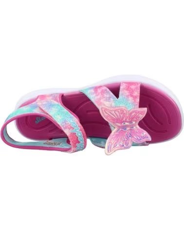 SKECHERS SANDALIAS 303109L-PKMT EN ROSA PARA NINOS UNISEX PINK SPARKLE SYNTHETIC-MULTI TRIM