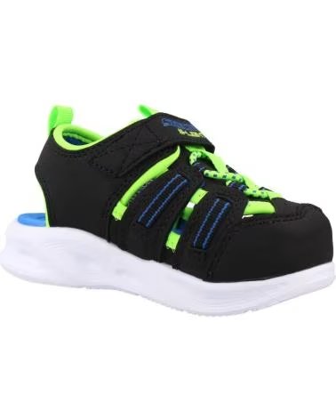 SKECHERS SANDALIAS NINO MODELO 407033N COLOR NEGRO BKLM