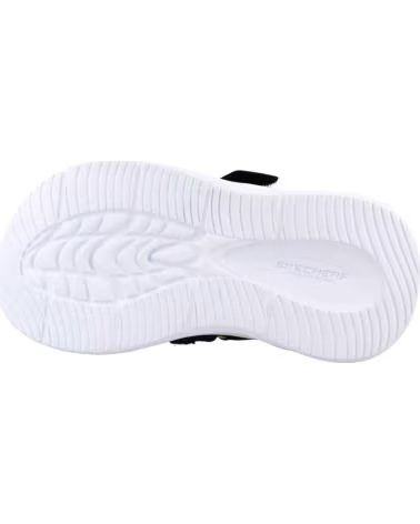 SKECHERS SANDALIAS NINO MODELO 407033N COLOR NEGRO BKLM