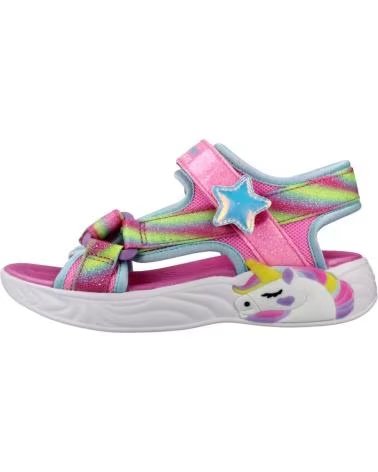 SKECHERS SANDALI DREAMY UNICORNS COLORE ROSA PER BAMBINA PKMT