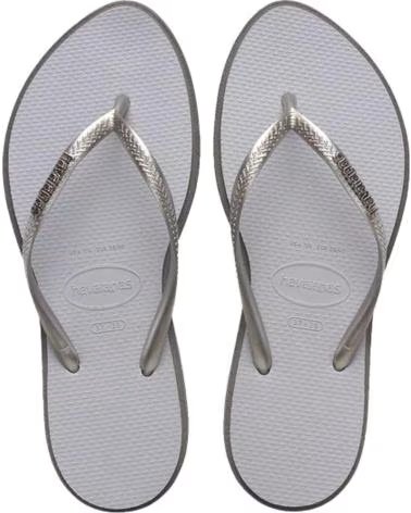 HAVAIANAS CHANCLAS MUJER MODELO SLIM POINT COLOR GRIS 5178STLGRY