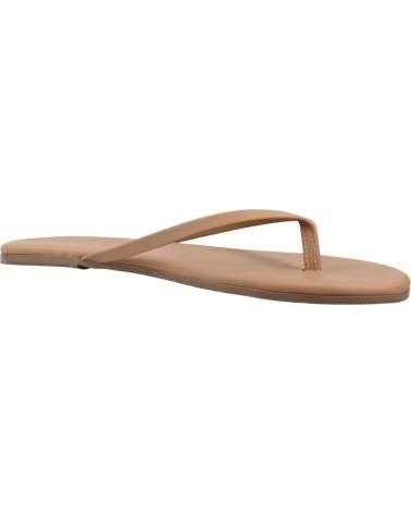 TKEES SANDALIAS MUJER MODELO SANDALIA PLANA COLOR MARRON CLARO BCH BCHBUM