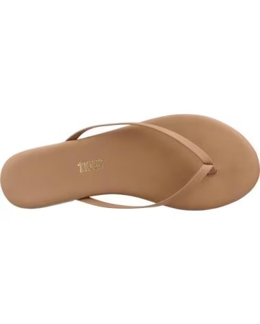 TKEES SANDALIAS MUJER MODELO SANDALIA PLANA COLOR MARRON CLARO BCH BCHBUM