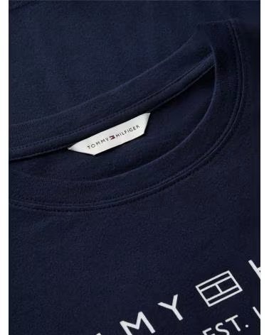 TOMMY HILFIGER CAMISETAS MUJER MODELO REG CORP LOGO C-NK SS COLOR AZUL C1G