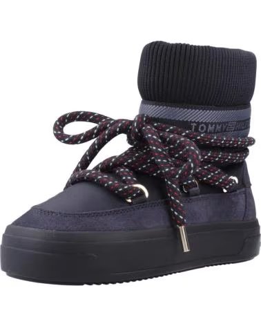 TOMMY HILFIGER BOTAS MUJER MODELO TOMMYTECH RWB SNOWBOOT WARM COLOR AZUL DW DW6