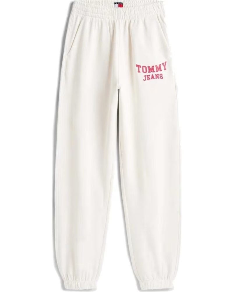 TOMMY JEANS PANTALONES MUJER MODELO TJW VARSITY SWEATPANT EX COLOR BLANC YBH