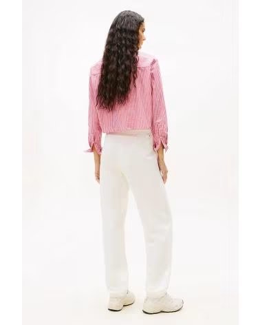 TOMMY JEANS PANTALONES MUJER MODELO TJW VARSITY SWEATPANT EX COLOR BLANC YBH