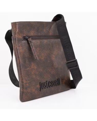JUST CAVALLI BORSA UOMO JC OLD VINTAGE MARRONE BRNTE