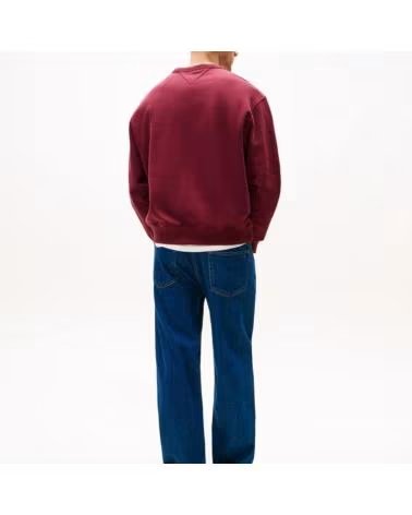 TOMMY JEANS FELPA TJM RLX BOUCLE FNT PLY C COLORE BORDEAUX XIU