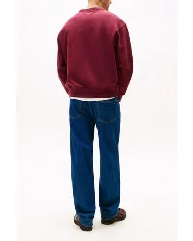 TOMMY JEANS FELPA TJM RLX BOUCLE FNT PLY C COLORE BORDEAUX XIU