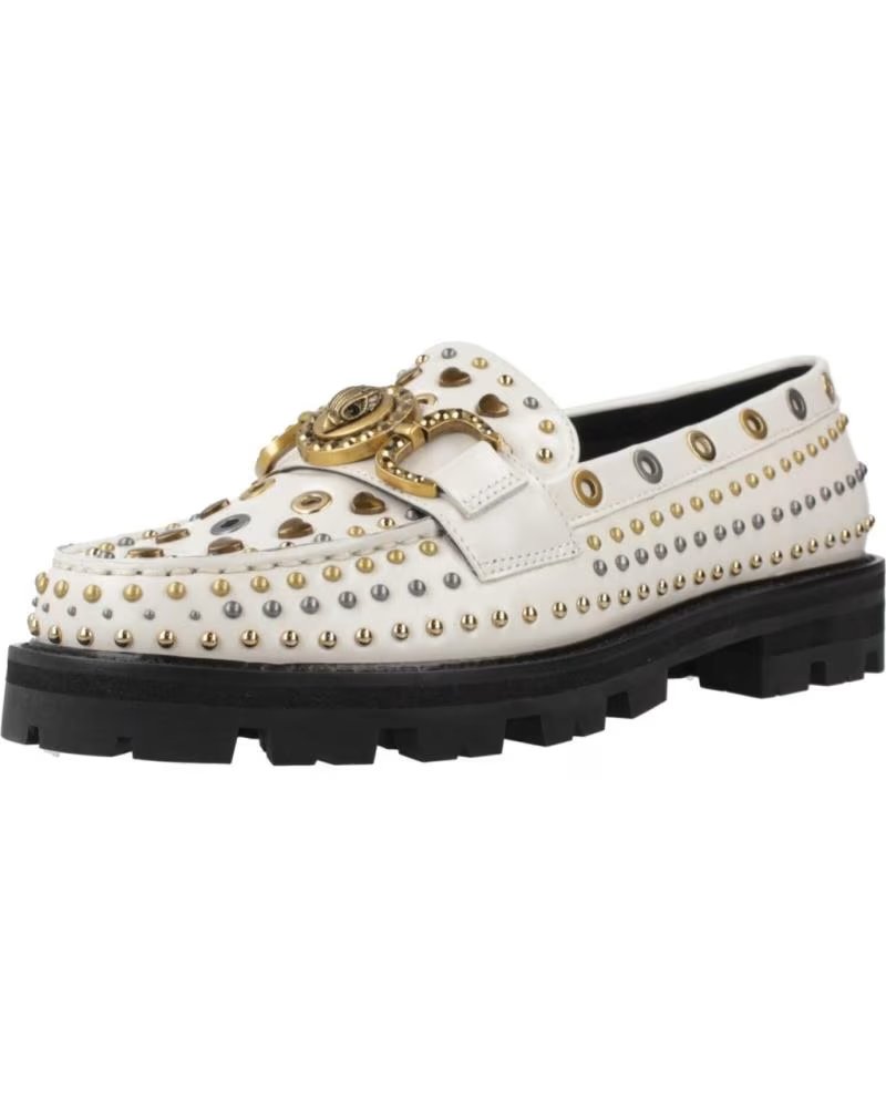 KURT GEIGER LONDON MOCASINES MUJER MODELO MANSION STUD LOAFER COLOR BLANCO OPNW OPNWHT