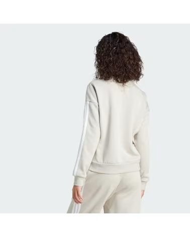ADIDAS FELPA DONNA W 3S FL COLOR BEIGE WHITE
