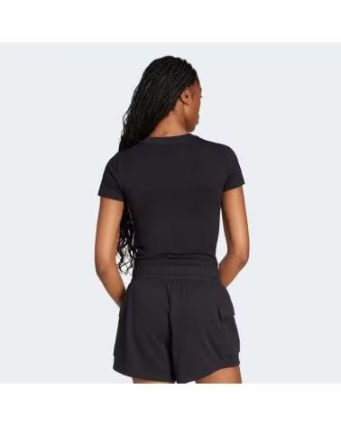 ADIDAS T-SHIRT 3 STRISCE SJ BABY JC8325 DONNA NEGRO