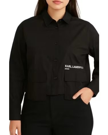 KARL LAGERFELD CAMISAS MUJER JEANS MODELO 168246 COLOR NEGRO BLACK
