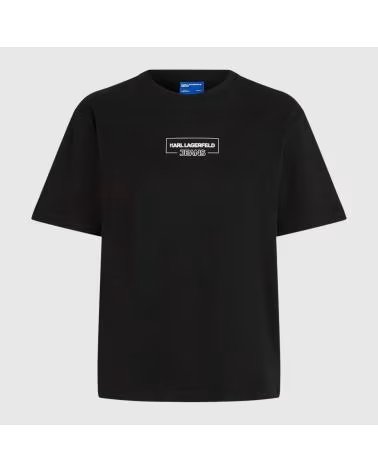 KARL LAGERFELD CAMISETAS MUJER JEANS MODELO KLJ REG OUTLINE LOGO TEE COLOR BLACK