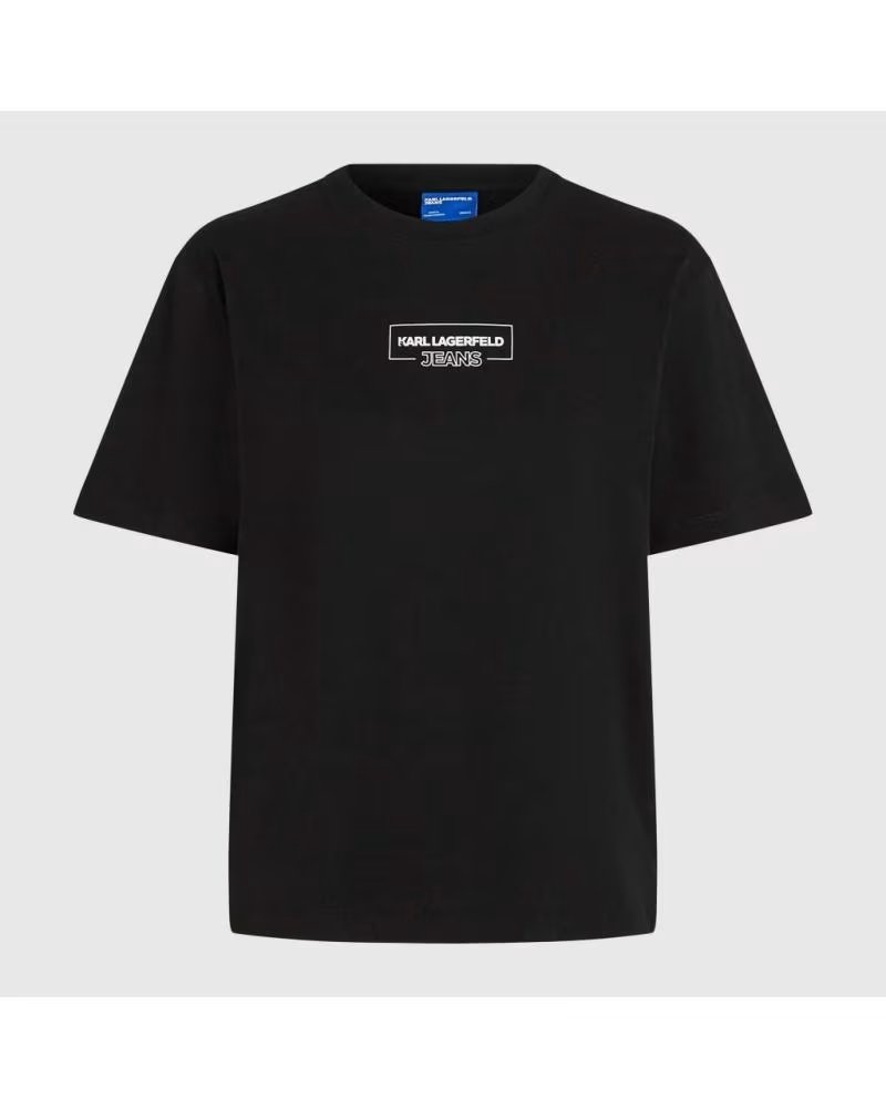 KARL LAGERFELD CAMISETAS MUJER JEANS MODELO KLJ REG OUTLINE LOGO TEE COLOR BLACK