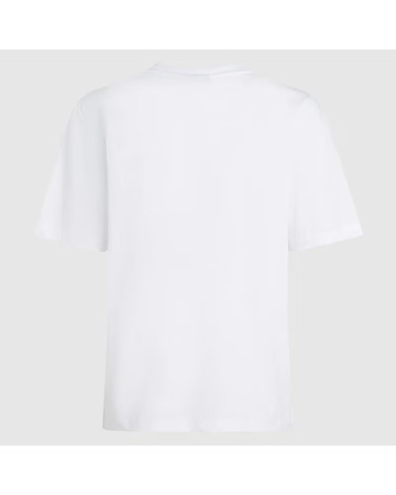 KARL LAGERFELD CAMISETAS MUJER JEANS MODELO KLJ REG OUTLINE LOGO TEE COLOR WHITE