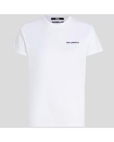 KARL LAGERFELD CAMISETAS MUJER JEANS MODELO ESSENTIAL T-SHIRT COLOR BLANCO WHITE