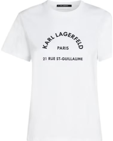 KARL LAGERFELD CAMISETAS MUJER JEANS MODELO RSG T-SHIRT COLOR BLANCO WHITE