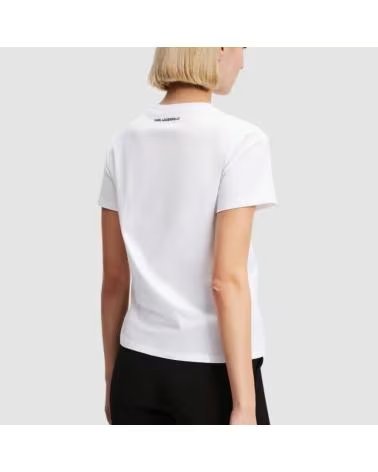 KARL LAGERFELD CAMISETAS MUJER JEANS MODELO RSG T-SHIRT COLOR BLANCO WHITE