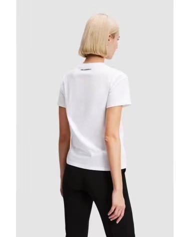 KARL LAGERFELD CAMISETAS MUJER JEANS MODELO RSG T-SHIRT COLOR BLANCO WHITE