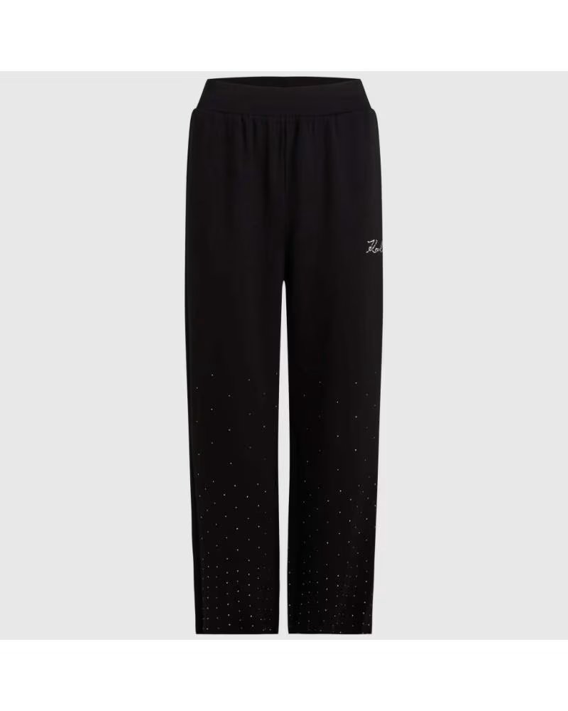 KARL LAGERFELD PANTALONES MUJER JEANS MODELO RHINESTONE RAIN SWEATPANT COLO BLACK