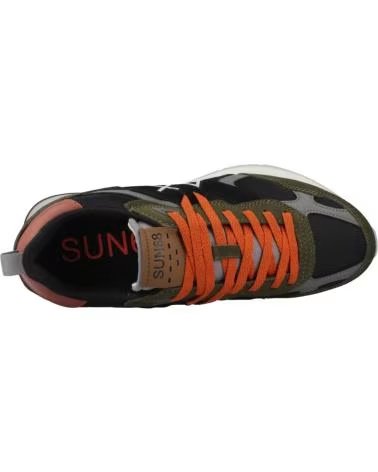 SUN68 ZAPATILLAS HOMBRE MODELO JAKI OUTDOOR COLOR VERDE MILITARE