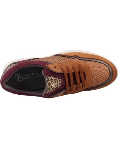 PITILLOS ZAPATILLAS MUJER MODELO 10913P COLOR MARRON CUERO