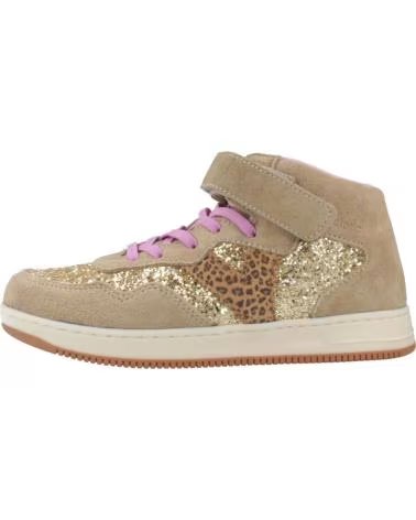 BOTTINE VICTORIA TIEMPO EN CROÛTE DE CUIR COMBINÉE AVEC PAILLETTES BEIGE