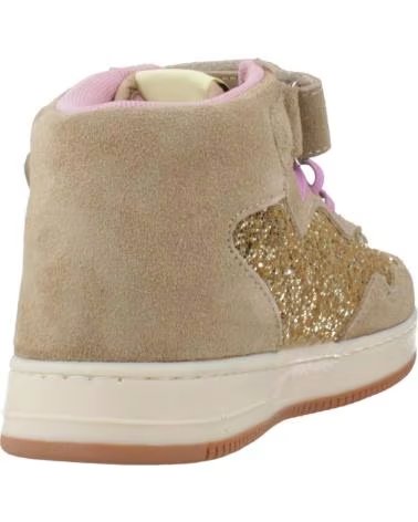 BOTA VICTORIA TIEMPO EM CAMURÇA COMBINADA COM GLITTER BEIGE