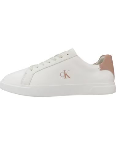 CALVIN KLEIN ZAPATILLAS MUJER MODELO LOW PRO CUPS LTH MG COLOR BLANCO WHT WHTTSCN
