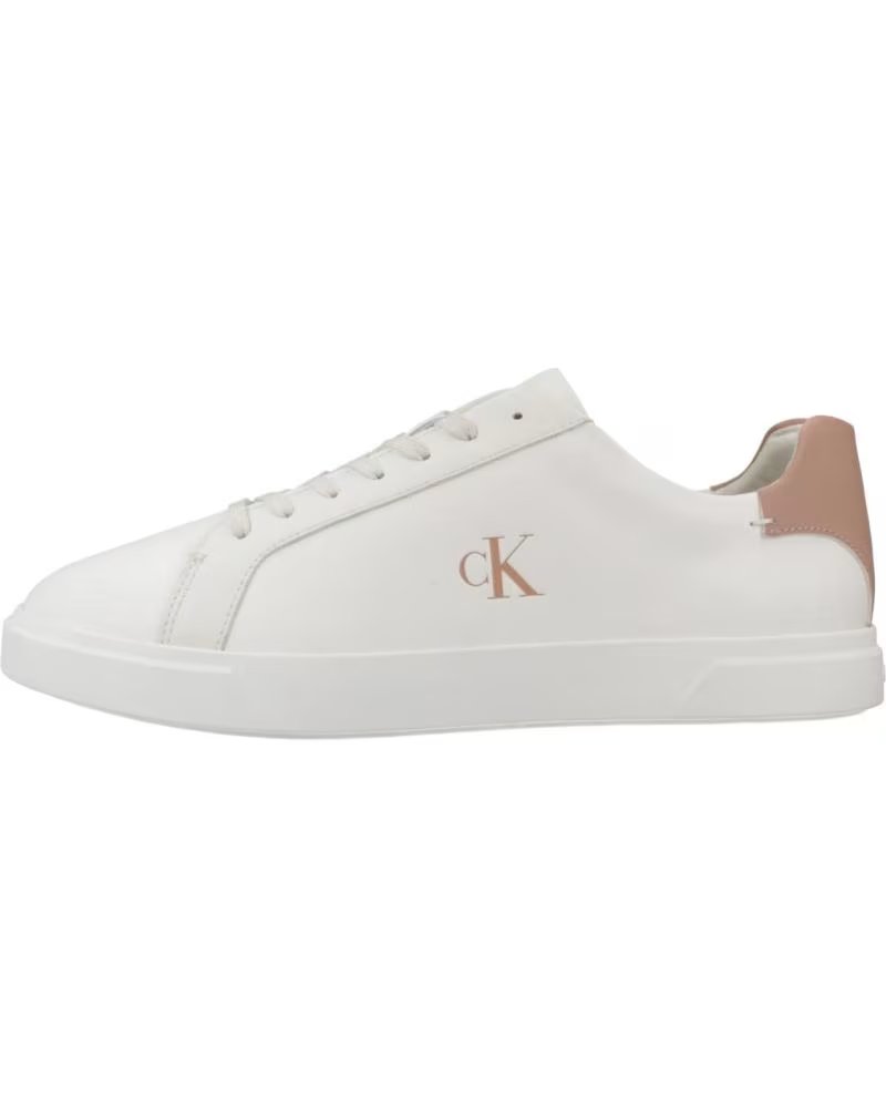 CALVIN KLEIN ZAPATILLAS MUJER MODELO LOW PRO CUPS LTH MG COLOR BLANCO WHT WHTTSCN