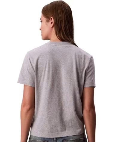 CALVIN KLEIN Camiseta De Manga Corta Jeans Lv047D210G-P77 Gris en gris para mujer GRIS