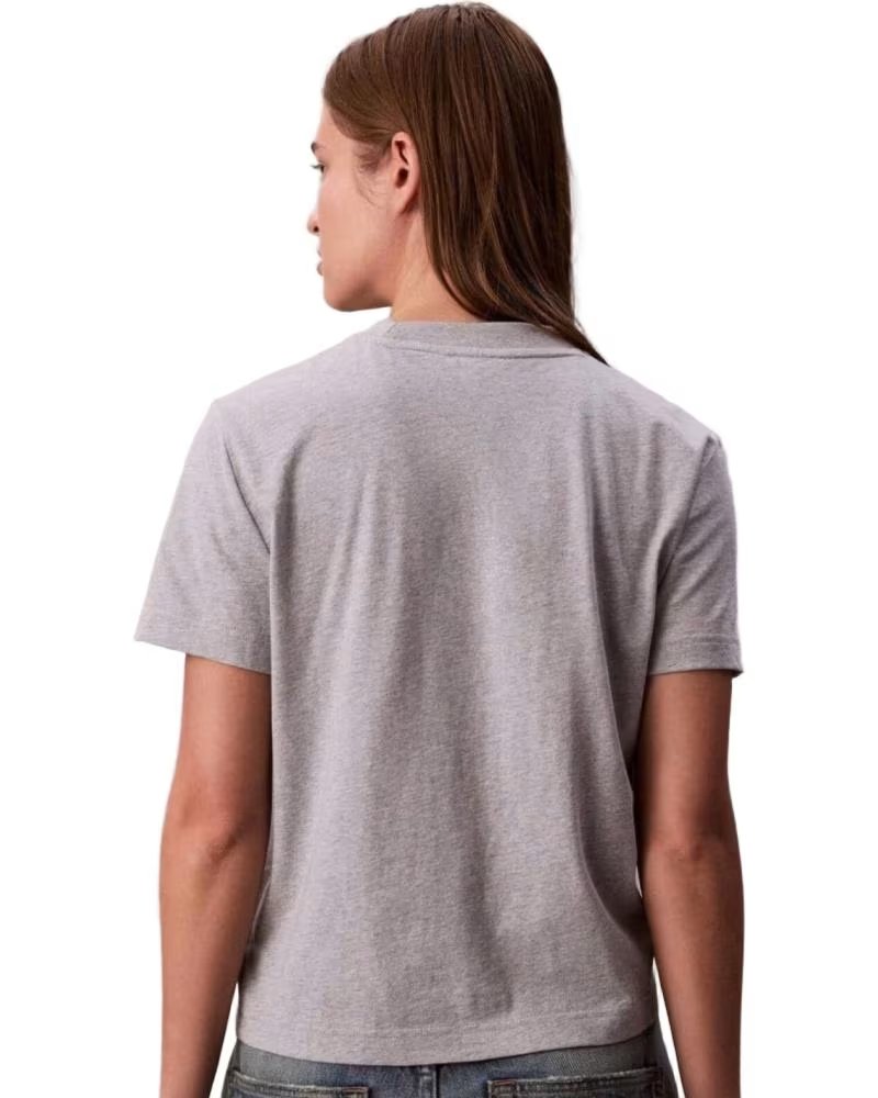 CALVIN KLEIN Camiseta De Manga Corta Jeans Lv047D210G-P77 Gris en gris para mujer GRIS