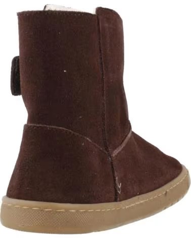 CRIOS HIELO STIEFEL AUS BRAUNEM VELOURSLEDER MIT KLETTVERSCHLUSS MARRóN