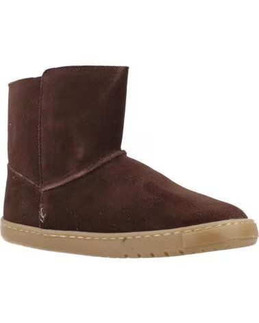 CRIOS HIELO STIEFEL AUS BRAUNEM VELOURSLEDER MIT KLETTVERSCHLUSS MARRóN