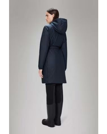 RAINS CHUBASQUERO CORTAVIENTOS MUJER MODELO LOHJA LONG INSULATED C NAVY