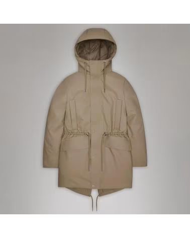 RAINS CHUBASQUERO CORTAVIENTOS MUJER MODELO NOME SHORT W PARKA W3T BEIGE