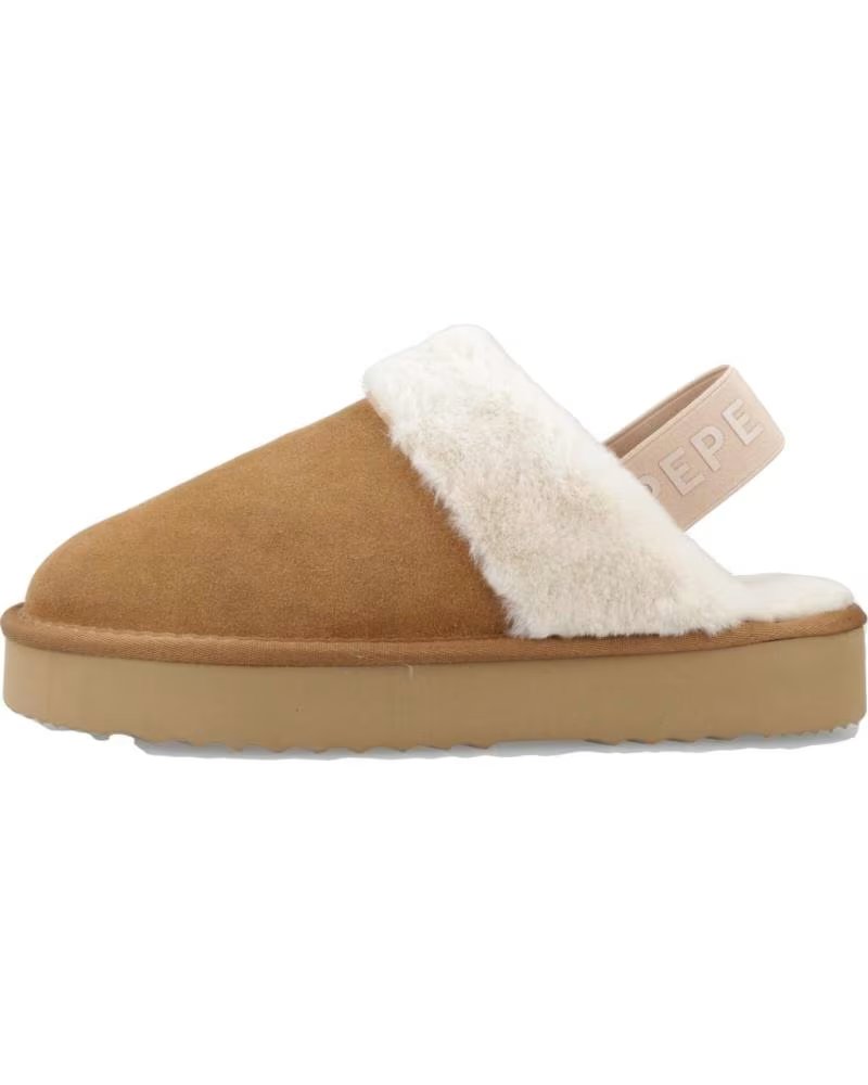 SOCAS PEPE JEANS DISSY TAPE PLS100001 EM PELE CASTANHA CUERO