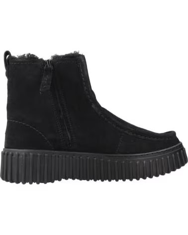 CLARKS BOTINES MUJER MODELO TORHILL COZY COLOR NEGRO BLACK