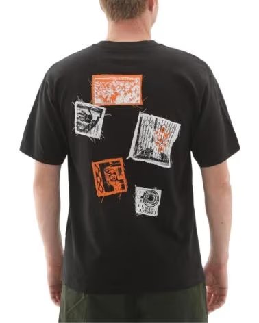 VANS OFF THE WALL CAMISETAS HOMBRE VANS MODELO PUNK PATCH SS COLOR NEGRO BLACK