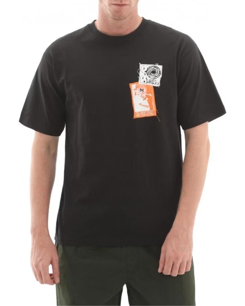 VANS OFF THE WALL CAMISETAS HOMBRE VANS MODELO PUNK PATCH SS COLOR NEGRO BLACK