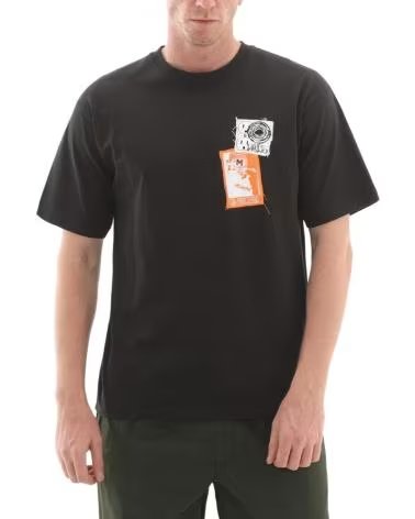 VANS OFF THE WALL CAMISETAS HOMBRE VANS MODELO PUNK PATCH SS COLOR NEGRO BLACK