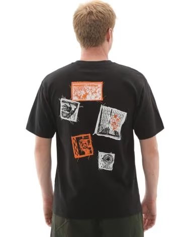 VANS OFF THE WALL CAMISETAS HOMBRE VANS MODELO PUNK PATCH SS COLOR NEGRO BLACK